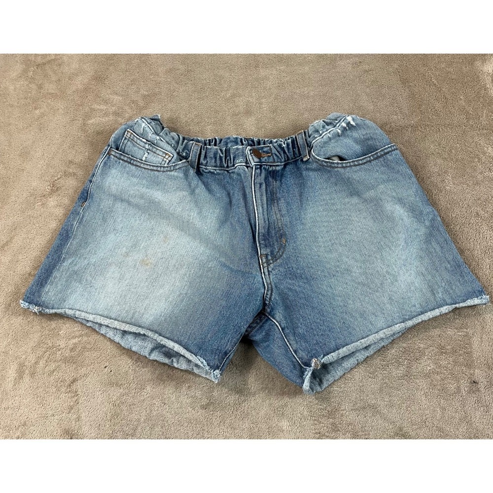 Chubbie Denim Shorts Mens, size large (34) Blue Stretchy Matthew Mcconaughey 5"